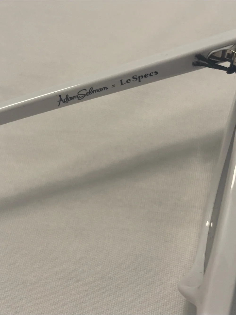 Adam Selman X Le Specs The Last Lolita White  Sunglasses Cat eye designer NWT